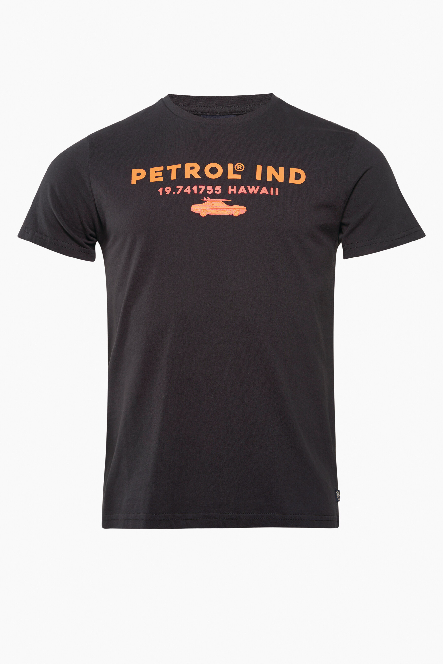 T shirt korte mouwen Zwart Petrol Industries M1040TSR209 9108 ANTHRACITE ZEB